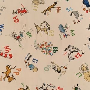 Dr. Seuss Pottery Barn ABC Crib Sheet